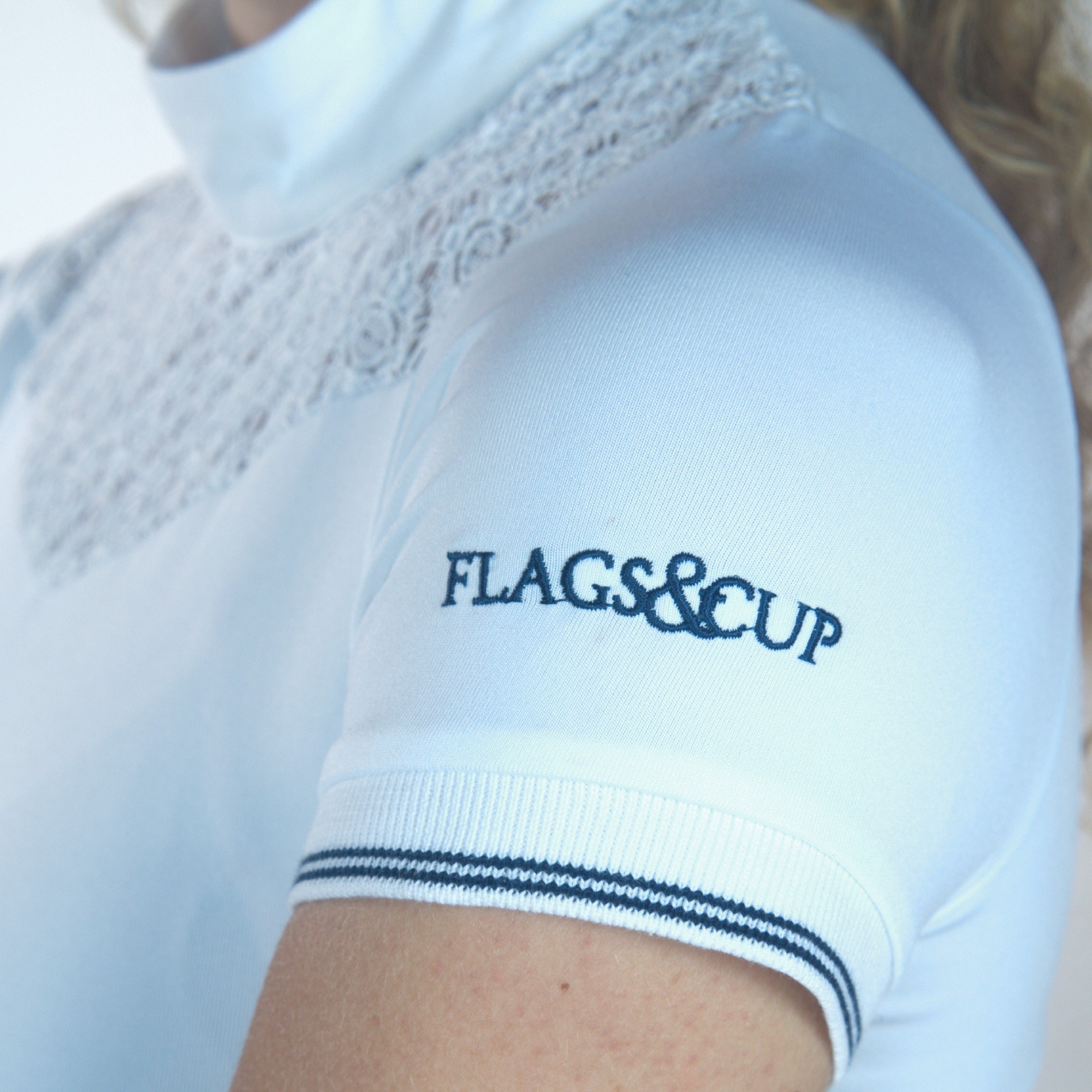 Damen-Poloshirt Cassia Kurzarm Flags & Cup Azul esmeralda Damen-Poloshirt Cassia Kurzarm Flags & Cup Azul esmeralda