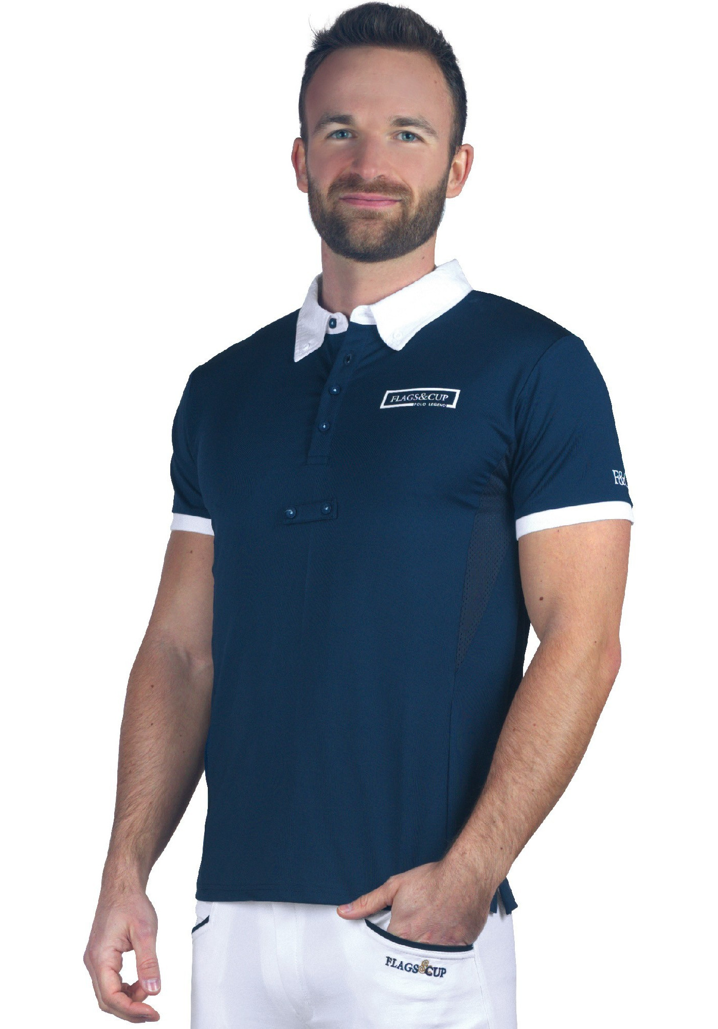 Polo Enfant Cartago manches courtes Flags & Cup Bleu marine Polo Enfant Cartago manches courtes Flags & Cup Bleu marine