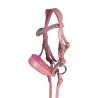 Bridão de couro Pink Hobby Horsing HKM - Rosa