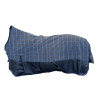 Capa highneck HKM Norwich 600D forro liso - Azul / xadrez