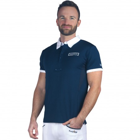 Polo Masculino Cartago de mangas curtas Flags & Cup