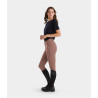 X-Prime calças de equitação knee grip feminino Horse Pilot mulher - Castanho suave