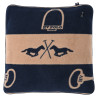 Almofada HV Polo Gwenny estampada - Marinho / camelo