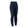 Calças softshell Chrysti com culote inteiro em silicone HKM mulher - Azul escuro