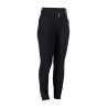 Calças softshell Chrysti com culote inteiro em silicone HKM mulher - Preto