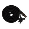 Longe Montalcino com mosquetão antipanico HKM - Preto