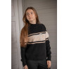 Camisola Pénélope Noris - Preto / camelo