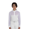 Polo de competição infantil de manga comprida com tule Equestro criança - Branco
