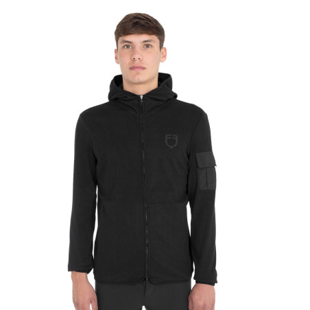 Moletom masculino de fleece com zíper Equestro homem