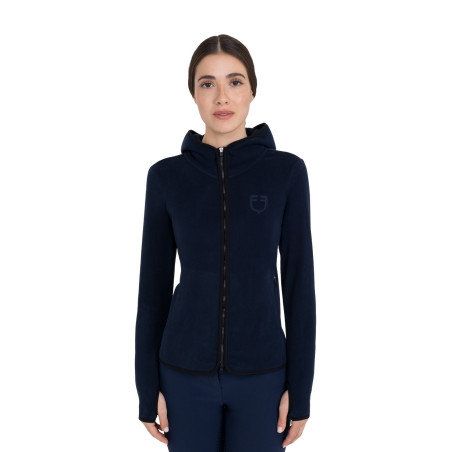 Sweatshirt feminina em polar com zíper Equestro mulher