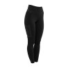Leggings feminina de cintura alta em tecido técnico monograma Equestro mulher - Preto