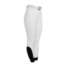 Calças femininas de cintura alta com grip no joelho Equestro mulher - Branco