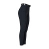 Calças femininas de cintura alta com grip total com strass Equestro mulher - Preto