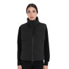 Colete feminino acolchoado com gola alta Equestro mulher - Preto