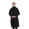 Softshell comprido feminino com abertura traseira Equestro mulher - Preto