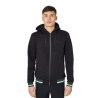 Moletom masculino com capuz e zíper frontal Equestro homem - Preto / verde abeto