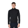 Camisola polar masculina de gola alta com fecho de 3/4 Equestro homem - Preto