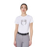 T-shirt feminina com logótipo em foil Equestro mulher - Branco / prata