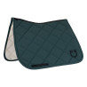 Xairel de dressage com acolchoado em losangos e logótipo bordado Equestro - Verde pinho / preto