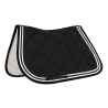 Sela australiana salto Double Stripes em tecido técnico Equestro - Preto