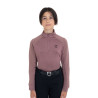 Base layer infantil unissex em tecido técnico Equestro - Galhada / preto