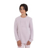 Sweatshirt de gola redonda infantil unissex em fleece Equestro - Violeta feltrado