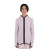 Sweatshirt infantil unissex em fleece com zíper Equestro - Violeta feltrado