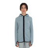 Sweatshirt infantil unissex em fleece com zíper Equestro - Cinza ardósia