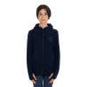 Sweatshirt infantil unissex em fleece com zíper Equestro - Blazer marinho