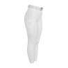 Leggings femininas de cintura alta com passadores e strass Equestro mulher - Branco