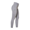 Leggings femininas de cintura alta com passadores e strass Equestro mulher - Cinza gelado