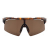 Óculos de sol esportivos polarizados modelo Soleil Equestro - Castanho brilhante / castanho