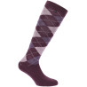 Meias Equithème Argyle feminina - Lilás / malva