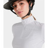 Aeris Camisa de competição de equitação feminina Horse Pilot mulher - Branco