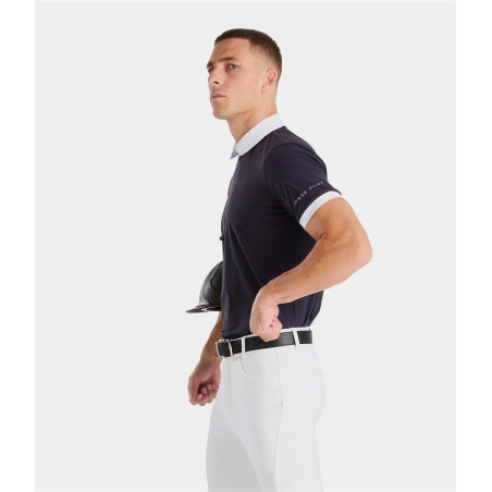 Aeris camisa de competição de equitação de manga curta para homem Horse Pilot