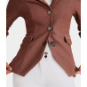 Casaco de competição Aeromesh feminino Horse Pilot - Castanho suave