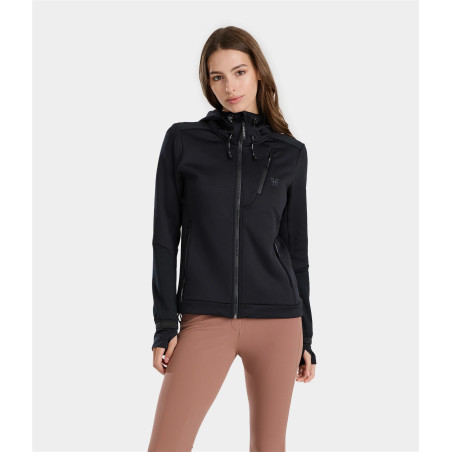 Sweatshirt com fecho Quest de equitação feminino Horse Pilot mulher
