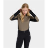 Sweatshirt com fecho Quest de equitação feminino Horse Pilot mulher - Castanho morel