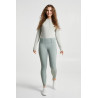 Legging térmico híbrido Horze Anya full grip - Verde médio