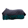 Capa de exterior HKM Chester 600D forro liso - Preto / verde-petróleo