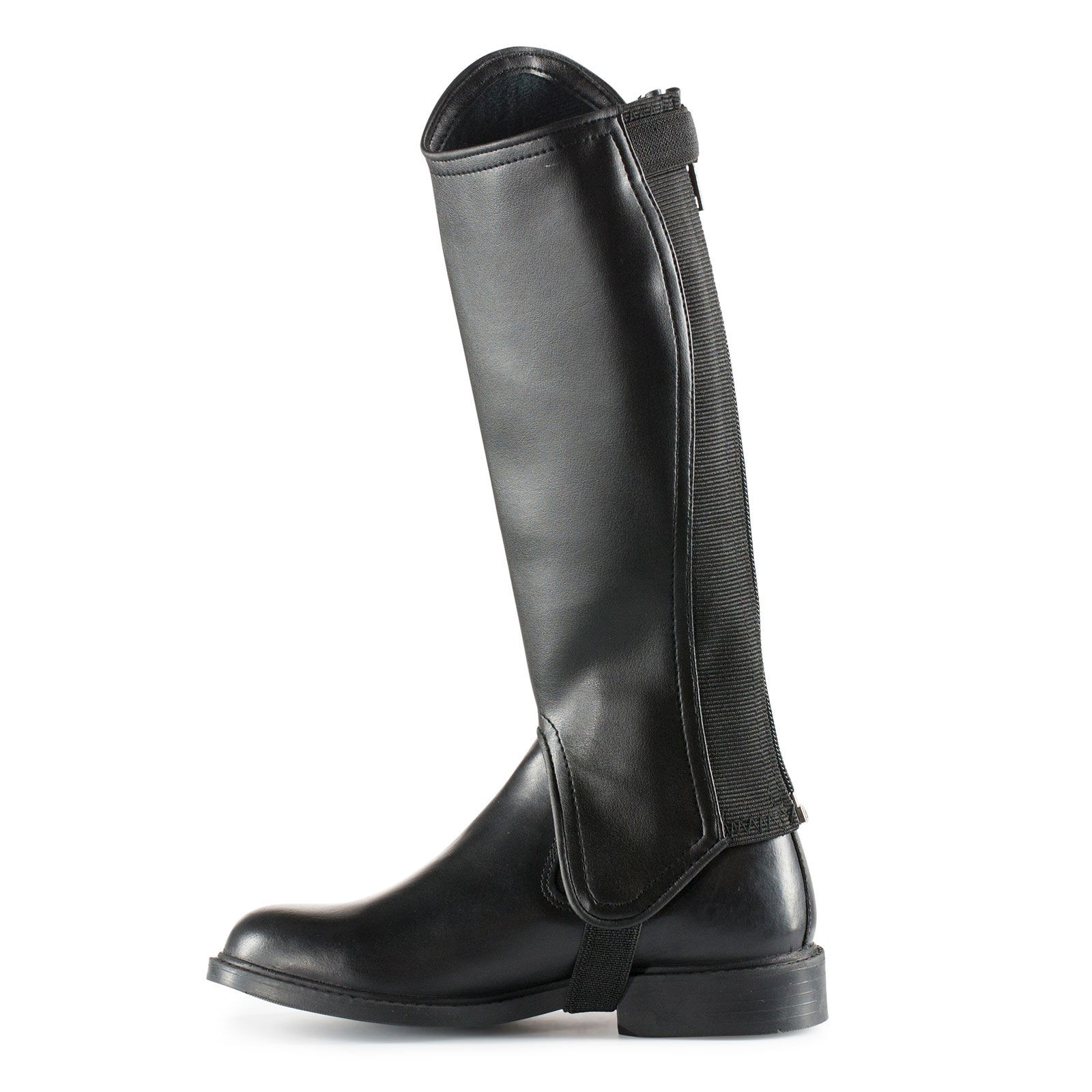 Mini-perneiras Couro PU com strass infantil Horze Preto Mini-perneiras Couro PU com strass infantil Horze Preto