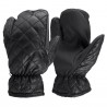 Luvas de inverno Horze com 3 dedos pespontadas - Preto