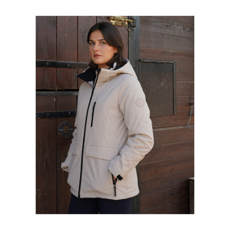 Parka impermeável feminina Safa Flags & Cup mulher