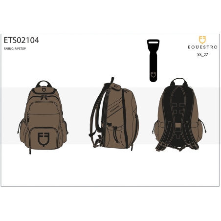 Mochila técnica unissex em ripstop Equestro