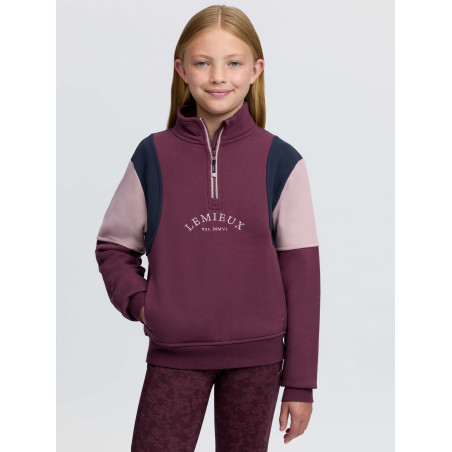 Camisola de Manga Comprida com Fecho de Um Quarto Young Rider Viola LeMieux