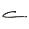 Testeira com strass Stones Concept Equestro - Preto / esmeralda