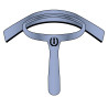 Faca de calor curvada em PVC com borracha Imperial Riding - Azul morning metalizado