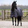 Manta exterior Imperial Riding Limited 100 g com pescoço - Cinzento