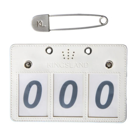 Placa de identificação de concurso de três dígitos KLMaddie Kingsland