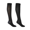 Meias altas unissexo com logótipo pack de 2 Kingsland - Preto